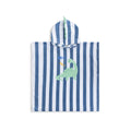 Beach Poncho - Blue - Dino - 65 x 65 cm