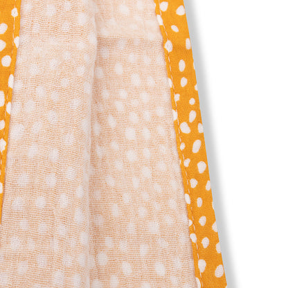 Beach Poncho - Orange - Dots - 52 x 52 cm
