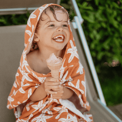 Beach Poncho - Orange - Seastar