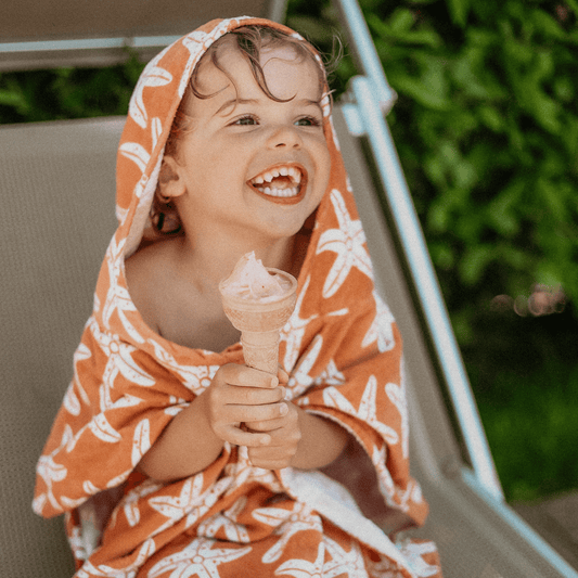 Beach Poncho - Orange - Seastar