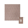 Microfiber Beach Towel - Brown - Wild Flower - 180 x 180 cm