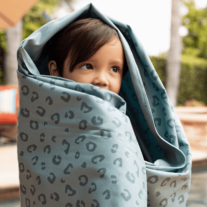 Beach Towel Microfiber - Green - Leopard - 180 x 90 cm