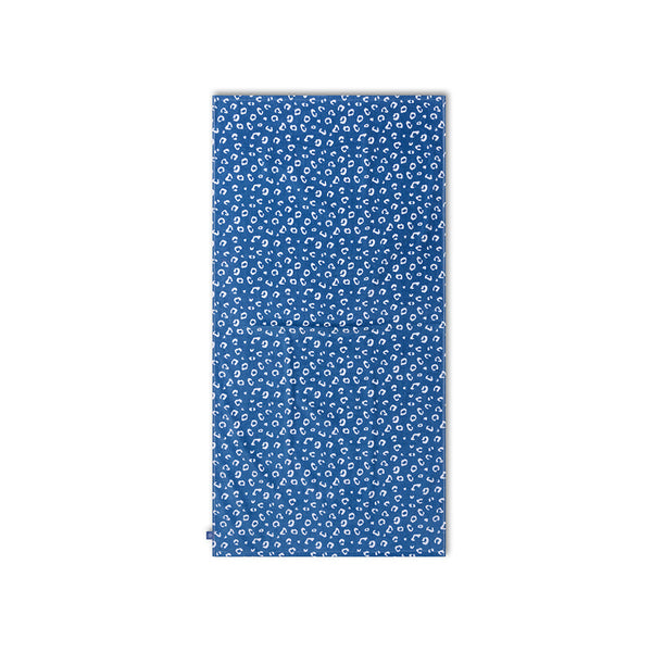 Beach Towel Microfiber - Blue - Leopard - 180 x 90 cm