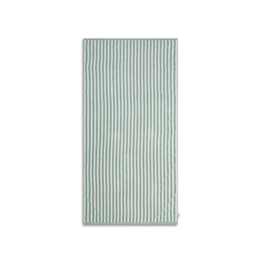 Beach Towel Cotton - Green - Resort Stripe - 135 x 65 cm