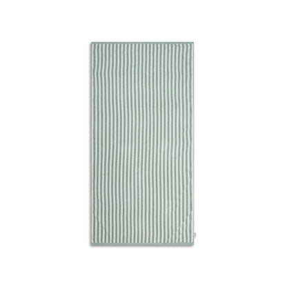 Beach Towel Cotton - Green - Resort Stripe - 135 x 65 cm