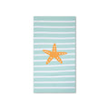 Microfiber Beach Towel - Green/White - Stars - 170 x 90 cm