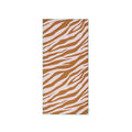 Beach Towel Microfiber - Orange/White - Vibrant Stripes - 135 x 65 cm
