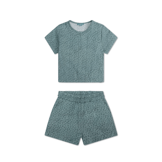 Beachwear Boys - Muslin - Green - Leopard