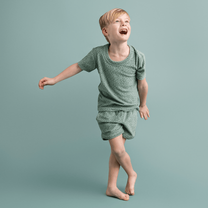 Beachwear Boys - Terry - Green - Leopard