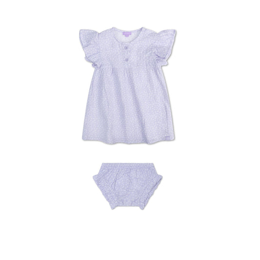 Beachwear Girls Dress - Muslin - Lila - Leopard
