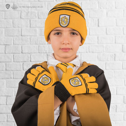 *Hufflepuff Kids' Beanie & Touchscreen Gloves Set