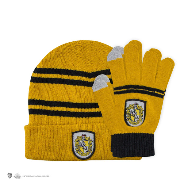 *Hufflepuff Kids' Beanie & Touchscreen Gloves Set