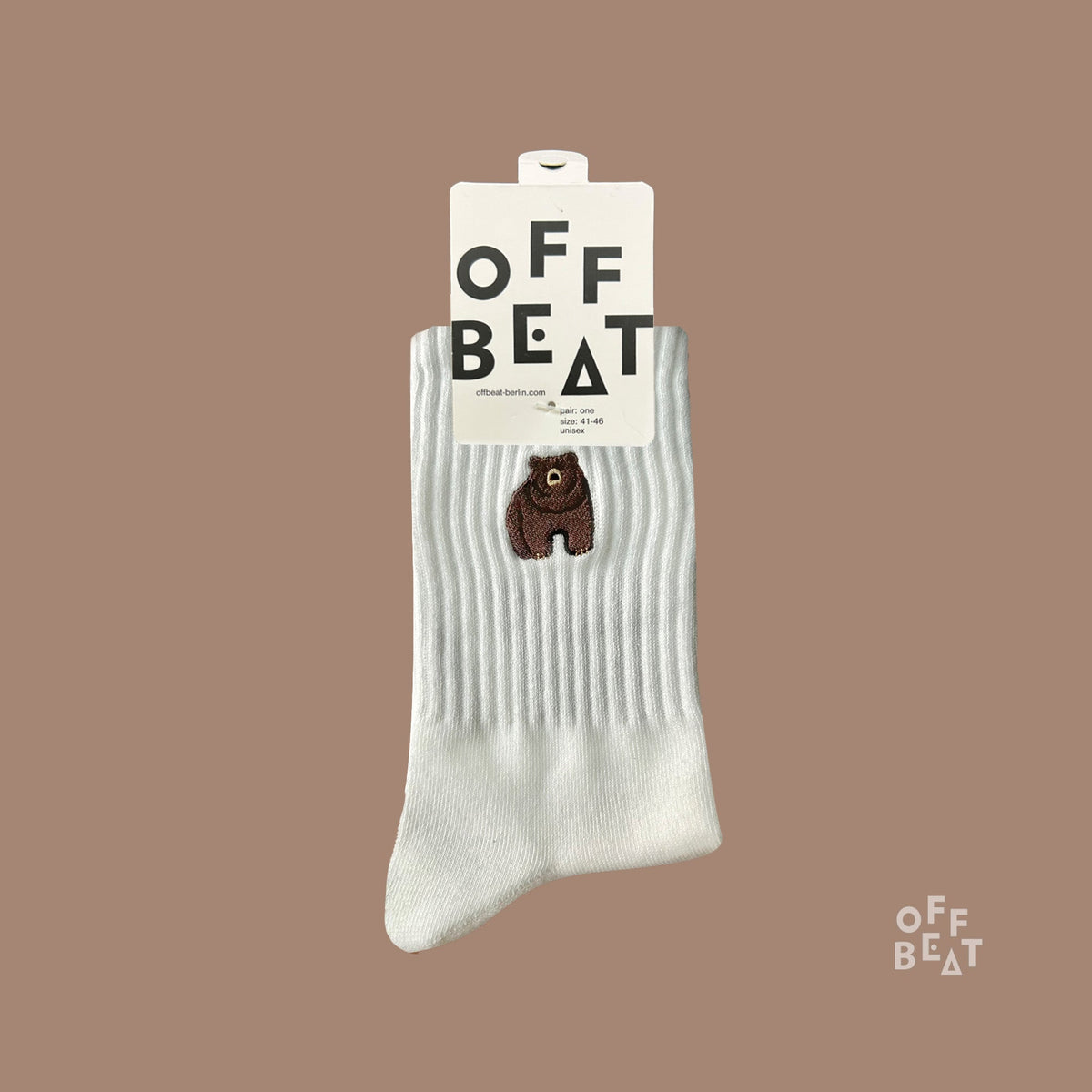 Chaussettes Brodées Ours