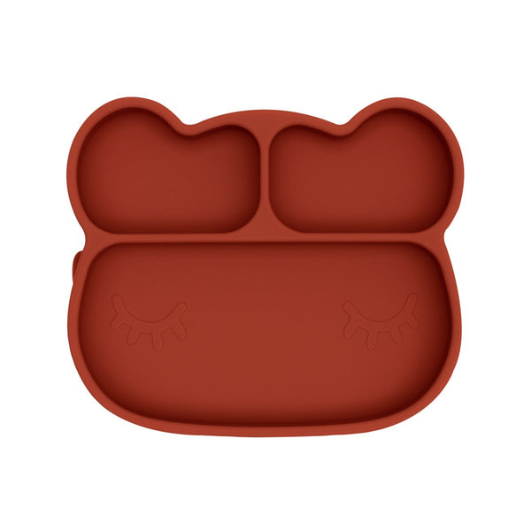 Assiette en Silicone Ours Rouille