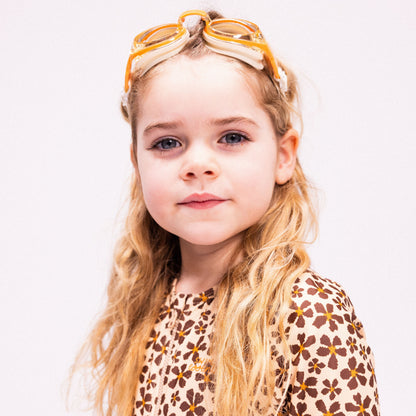 Swimming Goggles - Beige - Leopard
