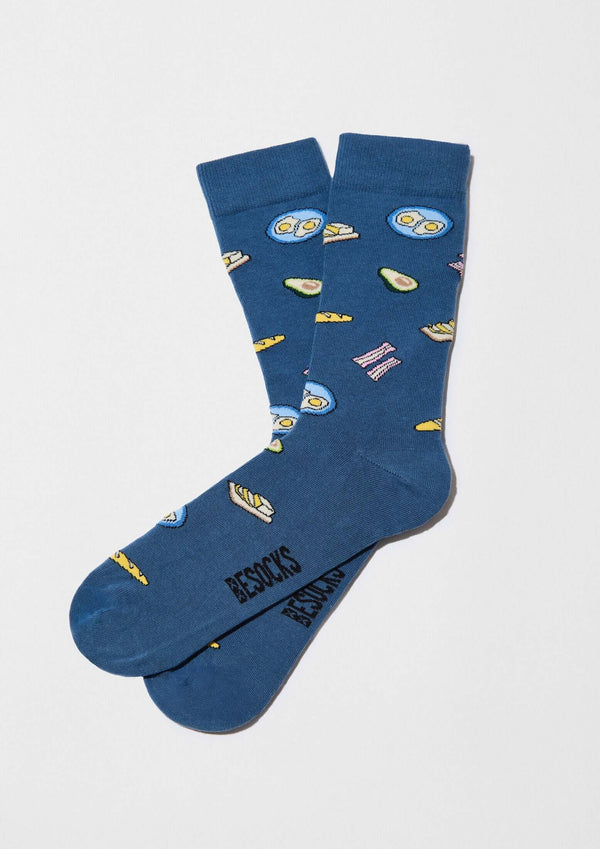 Chaussettes BeBrunch Bleu – Besocks