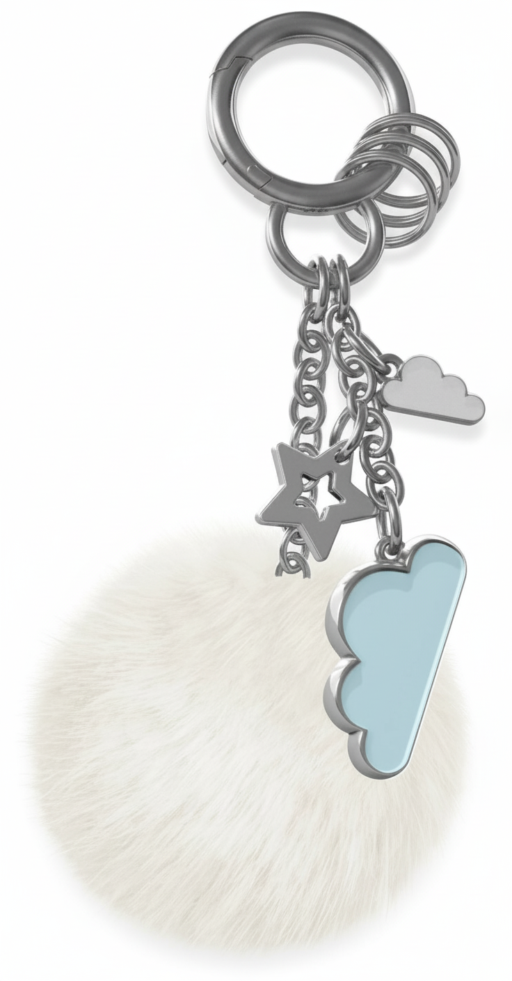 Blauwe wolk tashanger