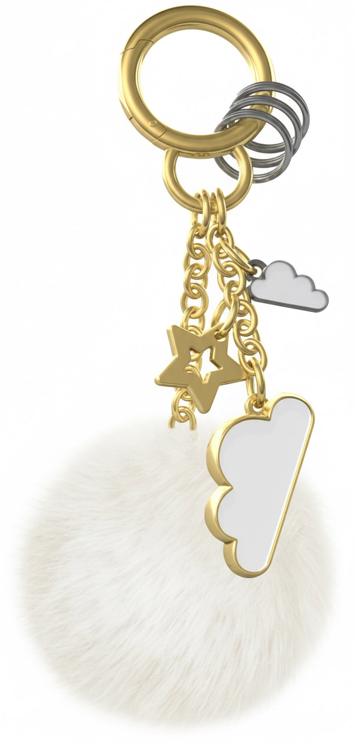 Golden cloud bag jewelry