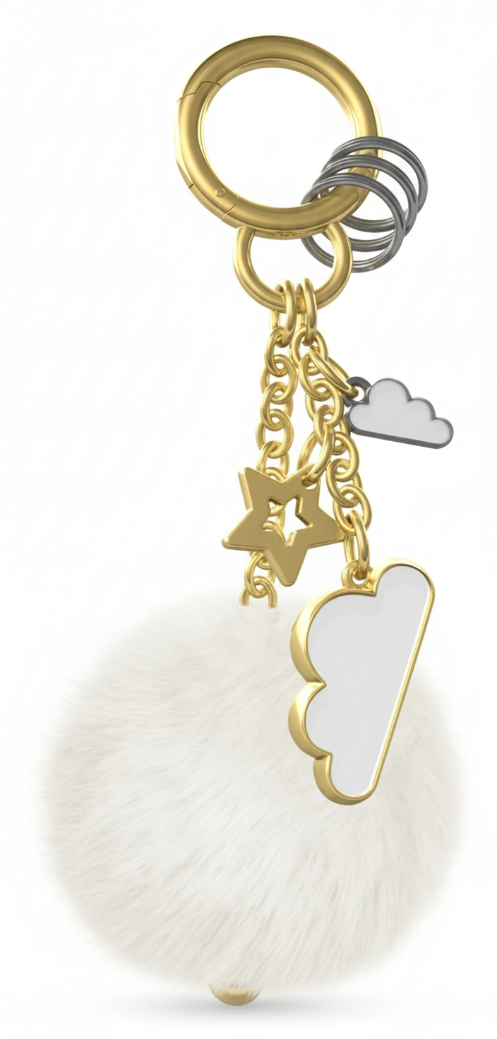 Bijou de Sac Nuage Doré