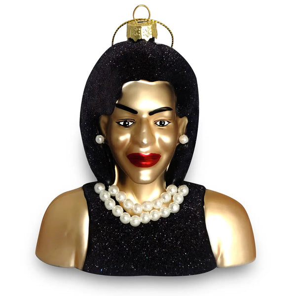 Kerstornament van Michelle Obama