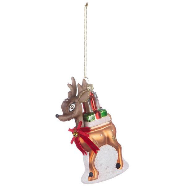 Kerstbal met rendiermotief