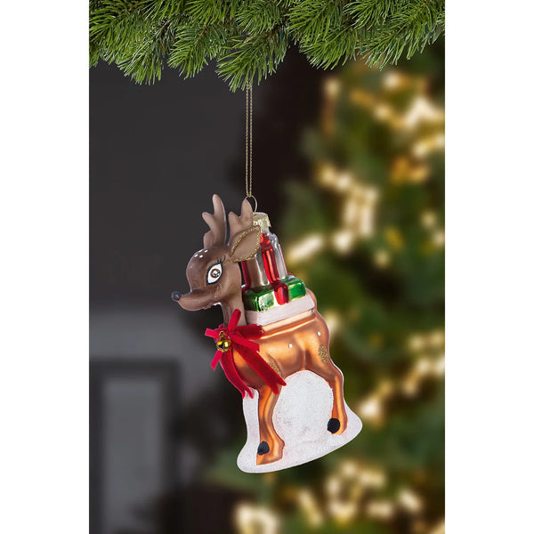 Kerstbal met rendiermotief