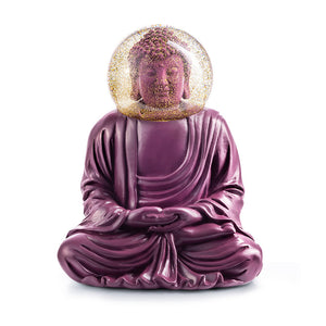 Boule à Neige Bouddha Violet
