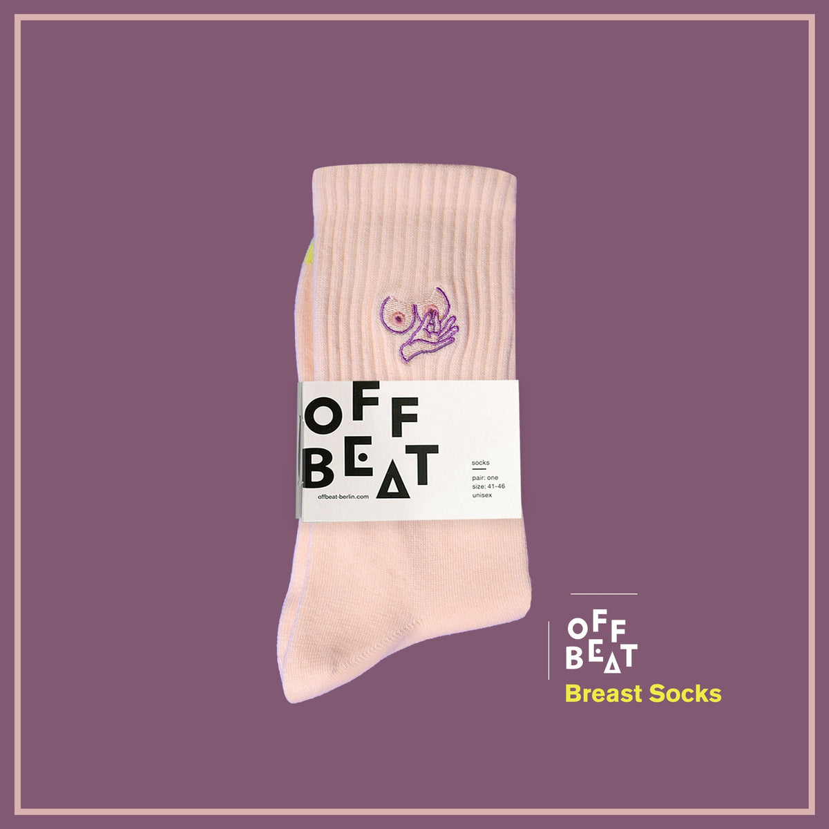 Chaussettes Brodées Seins – vue 2
