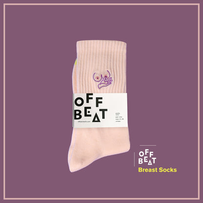 Chaussettes Brodées Seins – vue 2