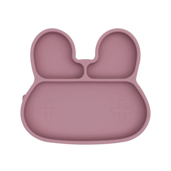 Assiette en Silicone Lapin Dusty Rose