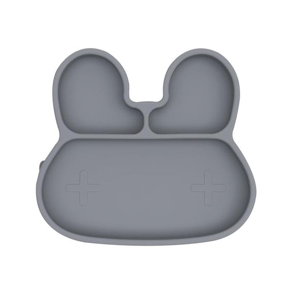 Assiette en Silicone Lapin Gris