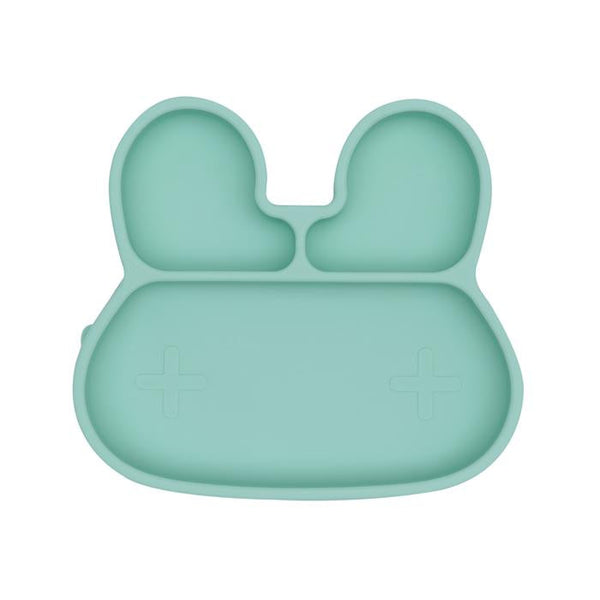 Assiette en Silicone Lapin Menthe