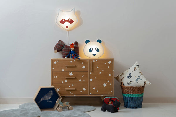 Applique Soft Light Masque Raton Laveur