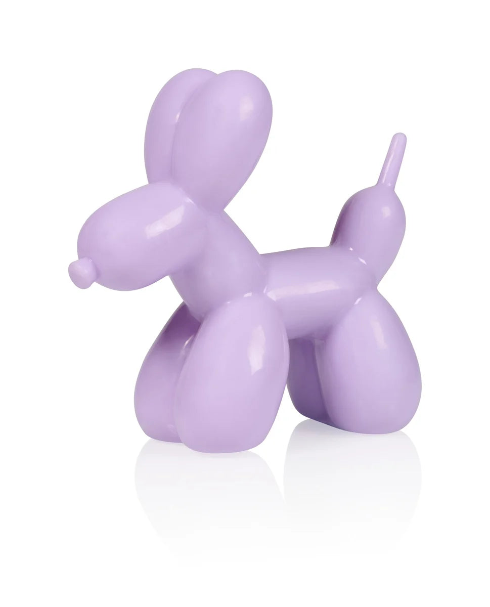 lampe ballon chien violet clair