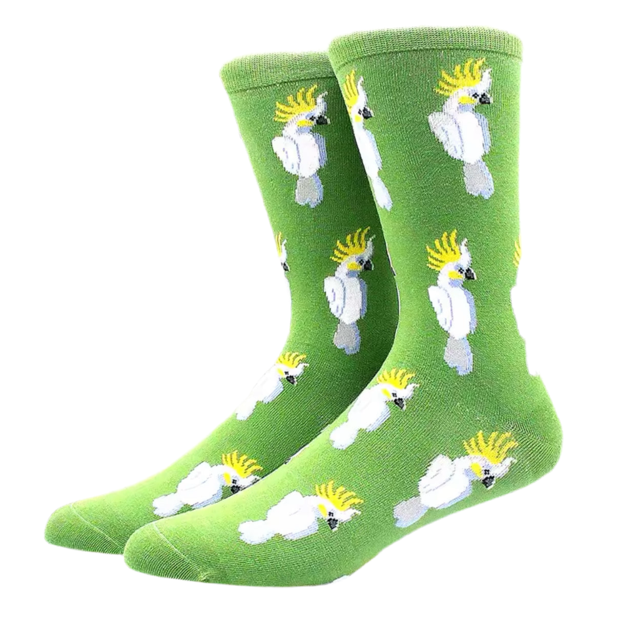 chaussettes vertes cacatoes mrcol