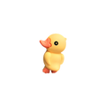 3D Yellow Duck Pins