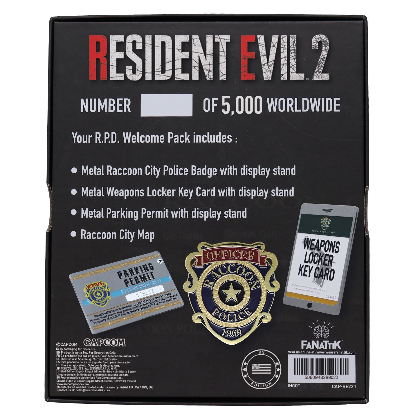 Objet collector Resident Evil - 2 - R.P.D. Welcome Pack – US VariantSObjet collector Resident Evil - 2 - R.P.D. Welcome Pack – US VarianteObjet collector Resident Evil - 2 - R.P.D. Welcome Pack – US VarianttObjet collector Resident Evil - 2 - R.P.D. Welcome Pack – US Variant Objet collector Resident Evil - 2 - R.P.D. Welcome Pack – US VariantcObjet collector Resident Evil - 2 - R.P.D. Welcome Pack – US VariantoObjet collector Resident Evil - 2 - R.P.D. Welcome Pack – US VariantlObjet collector Resident Evil