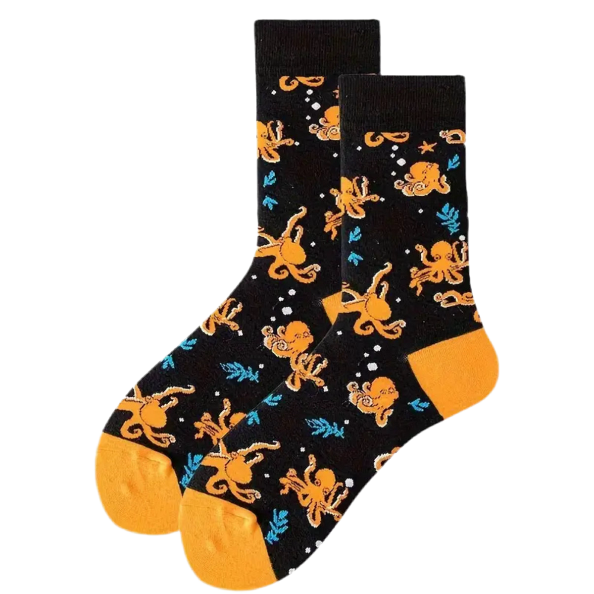 Chaussettes Poulpes Oranges