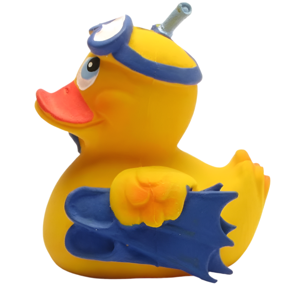 Duikeend met snorkel