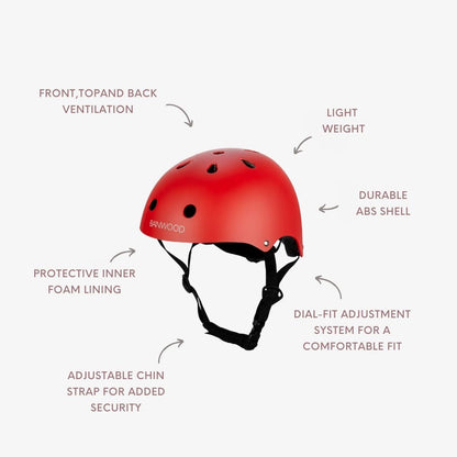 Casque Enfant - Rouge Mat