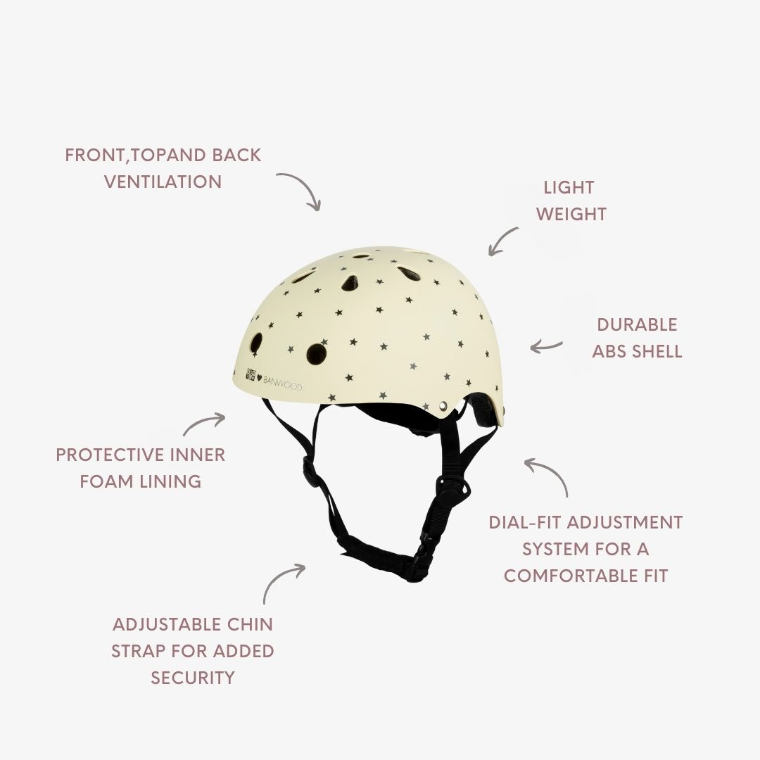 Casque enfant Banwood Bonton R crème