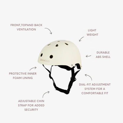 Casque Enfant - Crème Mat