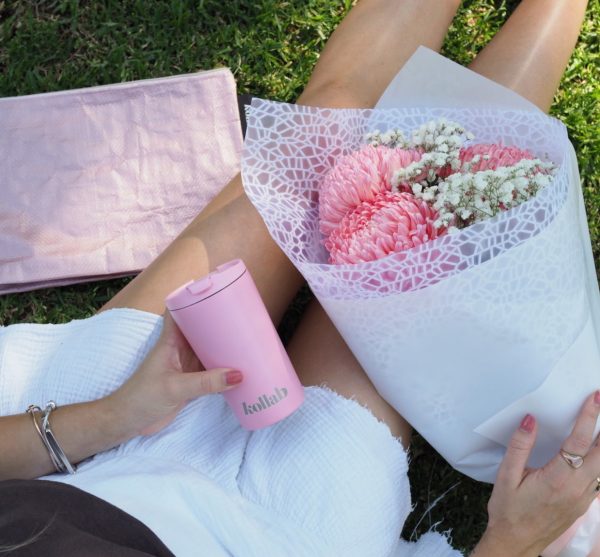 Pastel Pink Insulated Mug 