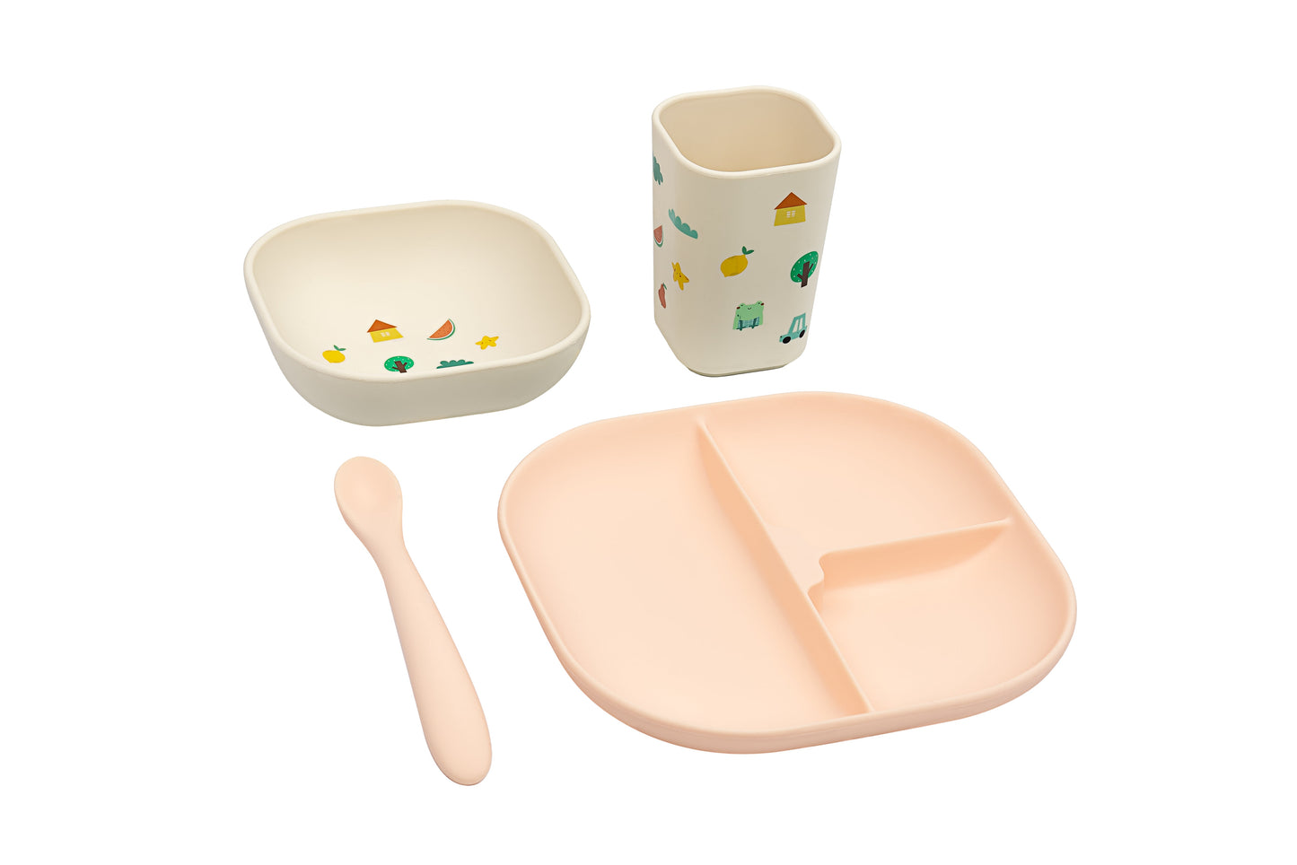 Tiny Bits Tangerine Dinnerware
