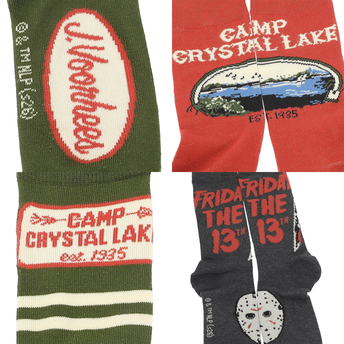 Chaussettes Friday the 13th Camp Crystal Lake - lot de 5 paires