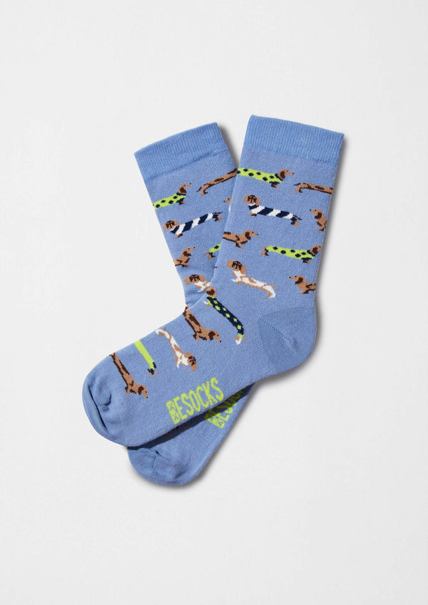 Chaussettes BePets Teckels Bleu