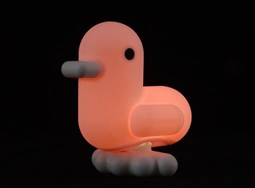 Pastel pink duck light