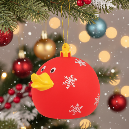 Canard Rouge Boule de Noël
