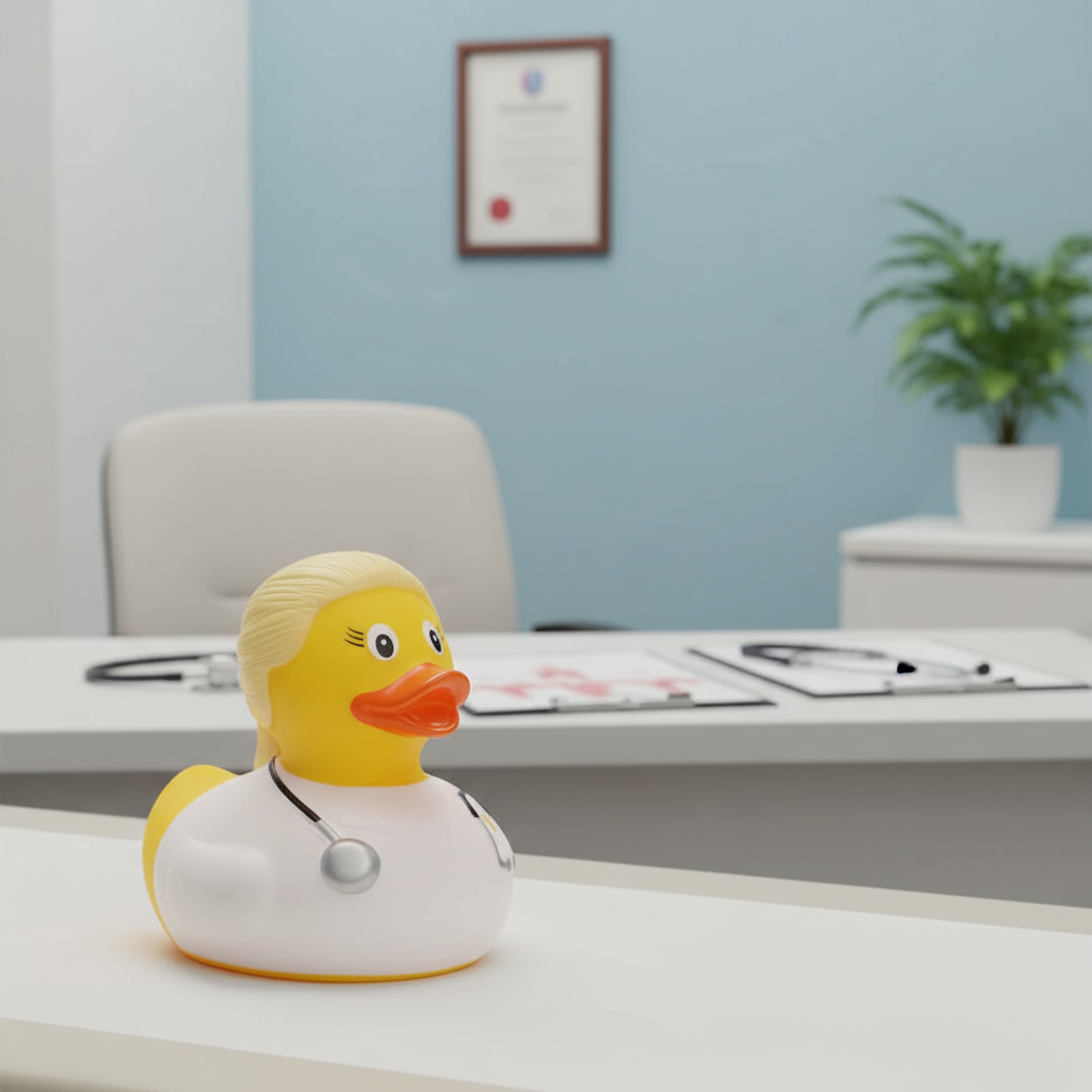 Ente Femme Docteur Blonde