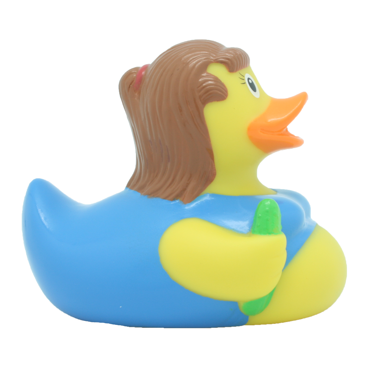 Pregnant woman duck